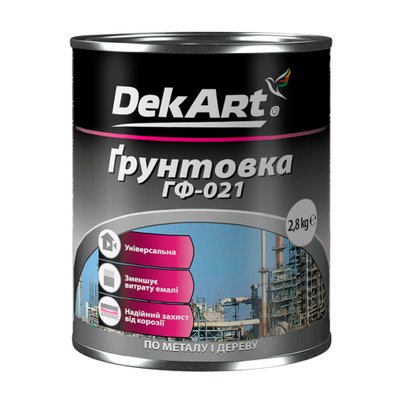 Грунт ГФ-021 DekArt сіра 2,8 кг 000253 фото