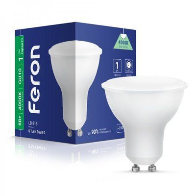 Лампочка LED 8 W 700 Lm 4000 K GU10 MRG Feron LB-216 (40187) 000928 фото