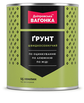 Грунт швидкосохнучий Дніпровська вагонка 7032 сірий 1 кг 000132 фото