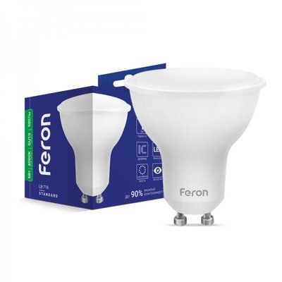 Лампочка LED 6 W 520 Lm 4000 K GU10 MRG Feron LB-716 (25685) 001444 фото
