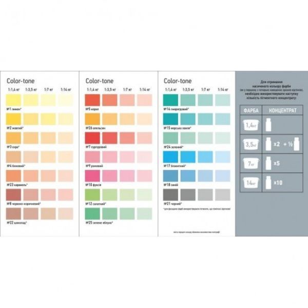 Пігментний концентрат Color-tone MGF №23 карамель* 0,1 л 001258 фото