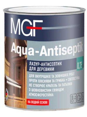 Лазур-антисептик для деревини MGF тік 0,75 л 000203 фото