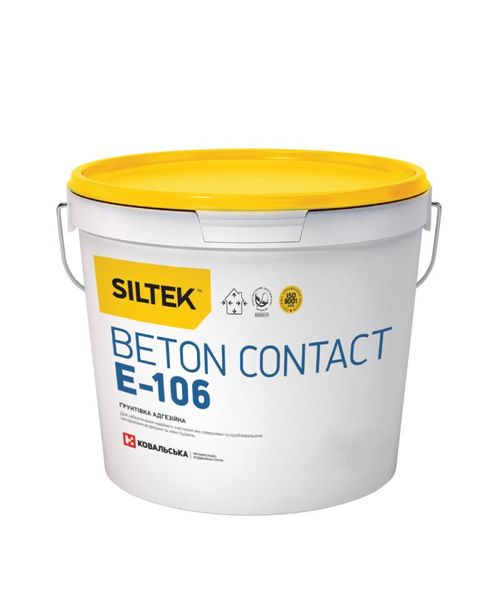 Грунт адгезійний Beton Contact Siltek E-106 10 л 000020 фото