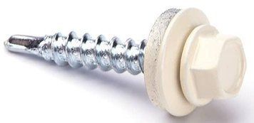 TEX-HF Саморіз для дерева 4,8*35 RAL1015 світло-бежевий (уп/250 шт) 000884 фото