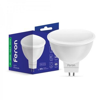 Лампочка LED 6 W 500 Lm 4000 K GU10 MRG Feron LB-716 (01873) 000927 фото